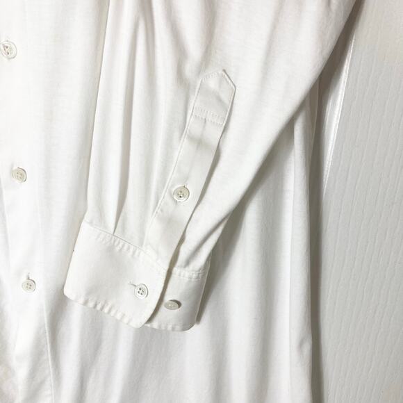Nwot Y-3 YOHJI YAMAMOTO ADIDAS Dress Shirt M White Zip-Off-Collar&Long-Slv BtnUp - Picture 7 of 16